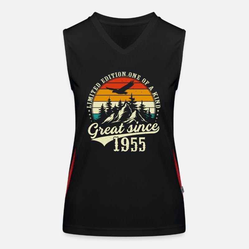 Einzigartig seit 1955 Funktionelles Kontrast-Tank Top für Frauen