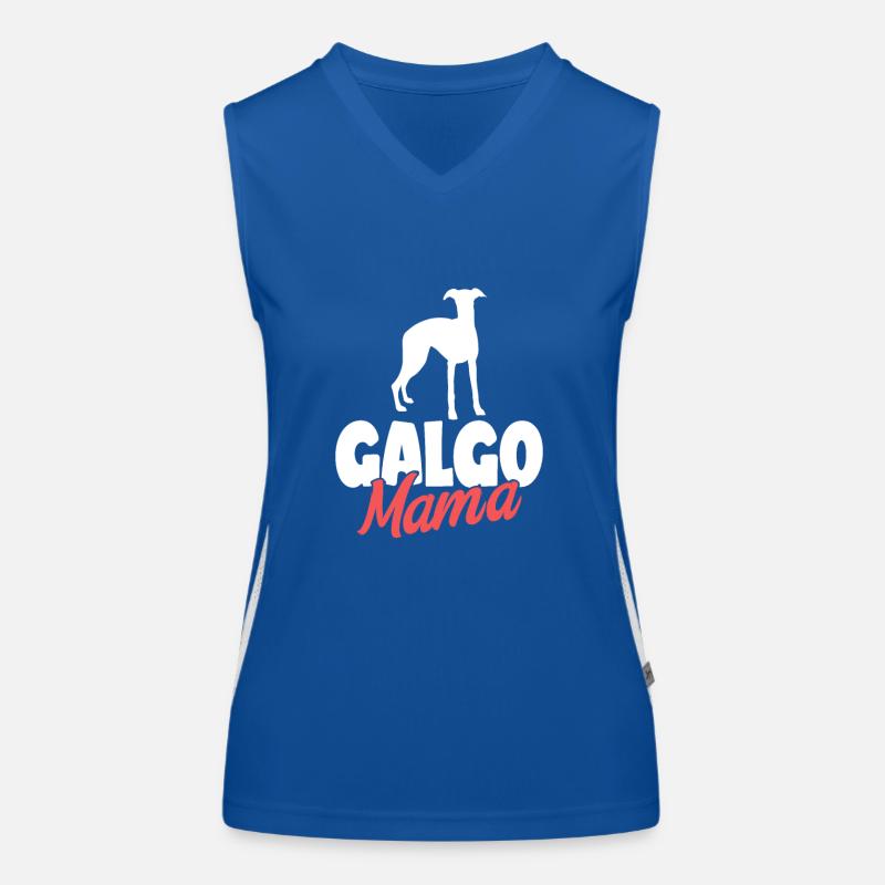 Galgo Espanol Chien Chien Propriétaire Chien Débardeur respirant contrasté Femme