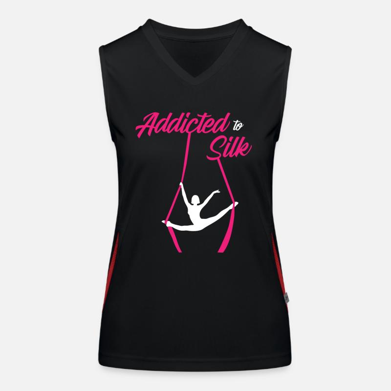 Luftsieger. Luftseide Funktionelles Kontrast-Tank Top für Frauen