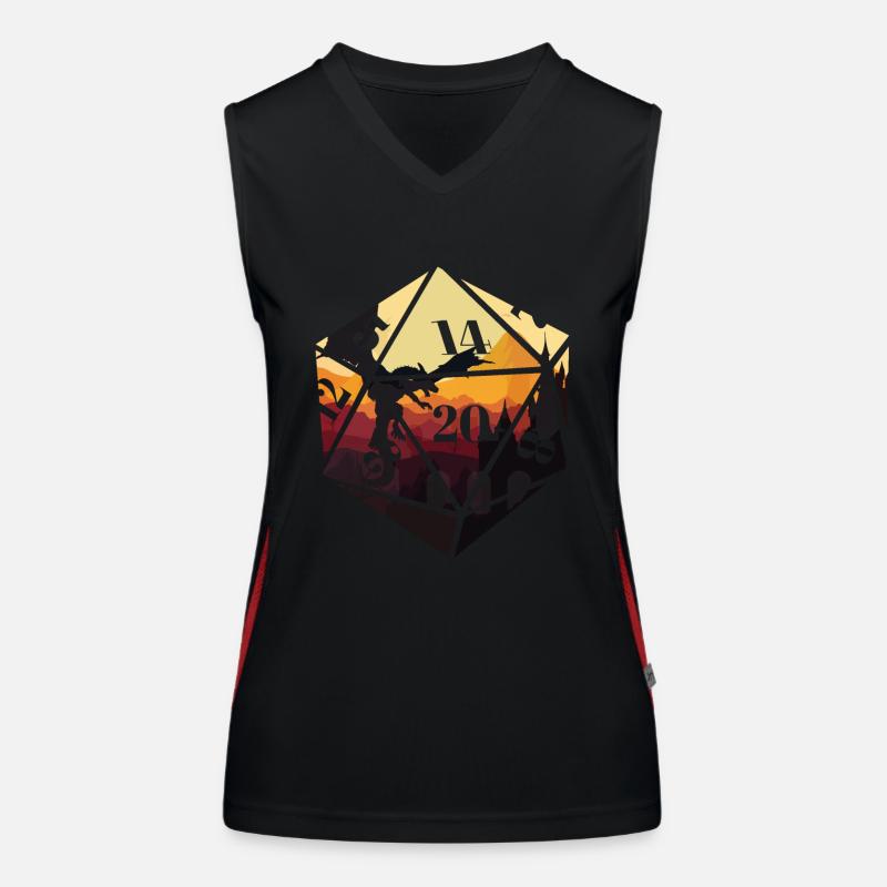 RPG RPG Tabletop Gamer Rollenspiele Drache Funktionelles Kontrast-Tank Top für Frauen