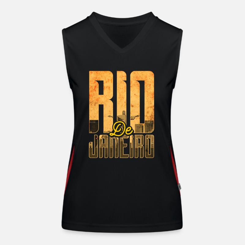 Rio de Janeiro Funktionelles Kontrast-Tank Top für Frauen