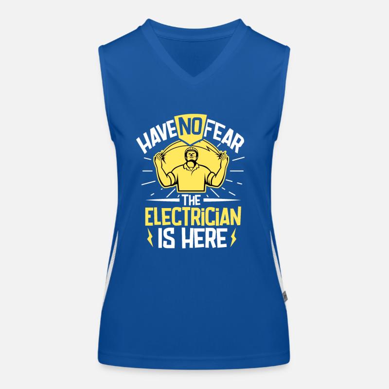 Electrician Electrical Engineer Lineman Electrical Women's Functional Contrast Tank Top