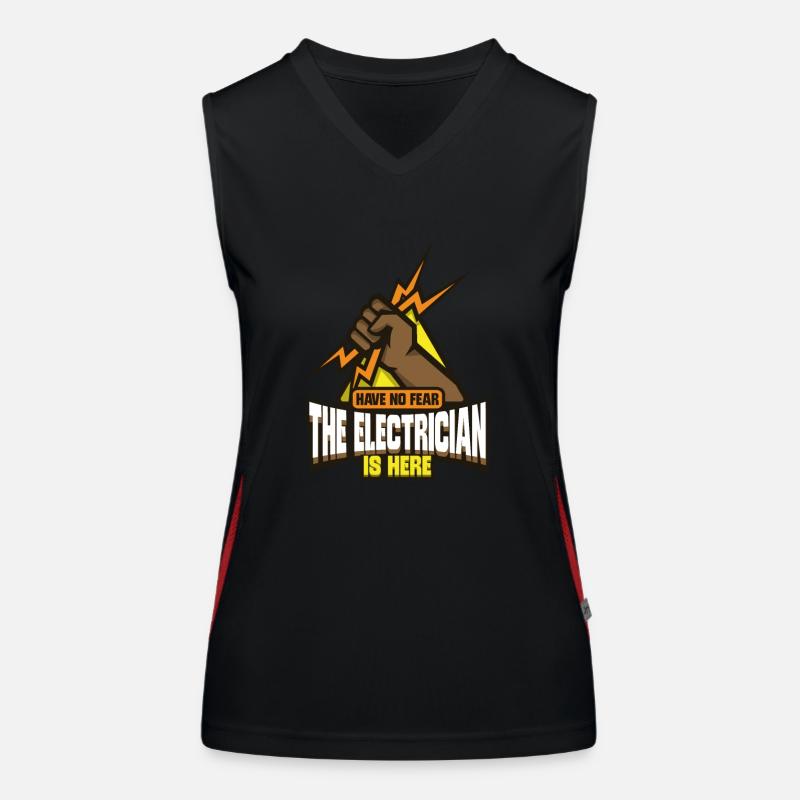 Electrician Electrical Engineer Lineman Electrical Women's Functional Contrast Tank Top
