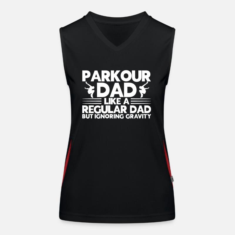 Parkour Gift Freerunning Parkour Runner Women's Functional Contrast Tank Top