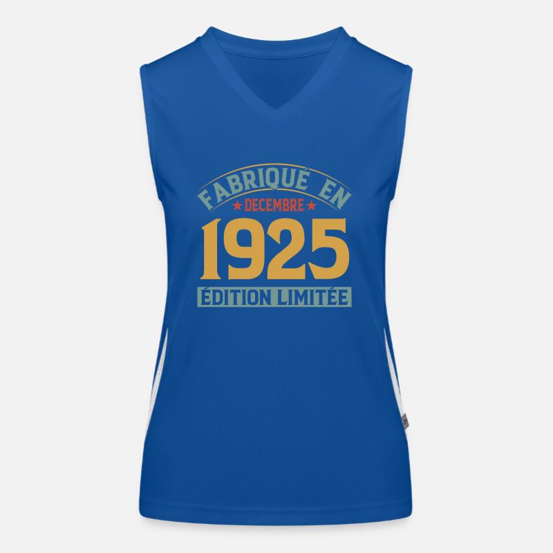 Fabriqué En Décembre 1925 Édition Limitée Débardeur respirant contrasté Femme