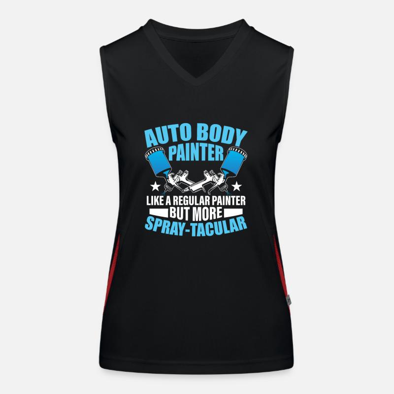 Auto Body Painter Like A Regular Painter But More Funktionelles Kontrast-Tank Top für Frauen