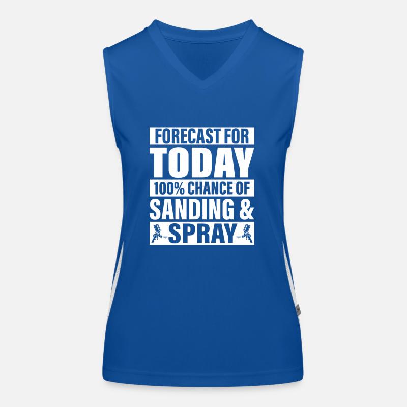 Forecast For Today: 100% Chance Of Sanding & Spray Funktionelles Kontrast-Tank Top für Frauen