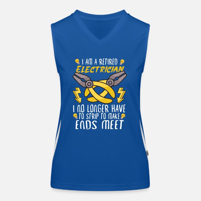 Electrician Electrical Engineer Lineman Electrical Women's Functional Contrast Tank Top