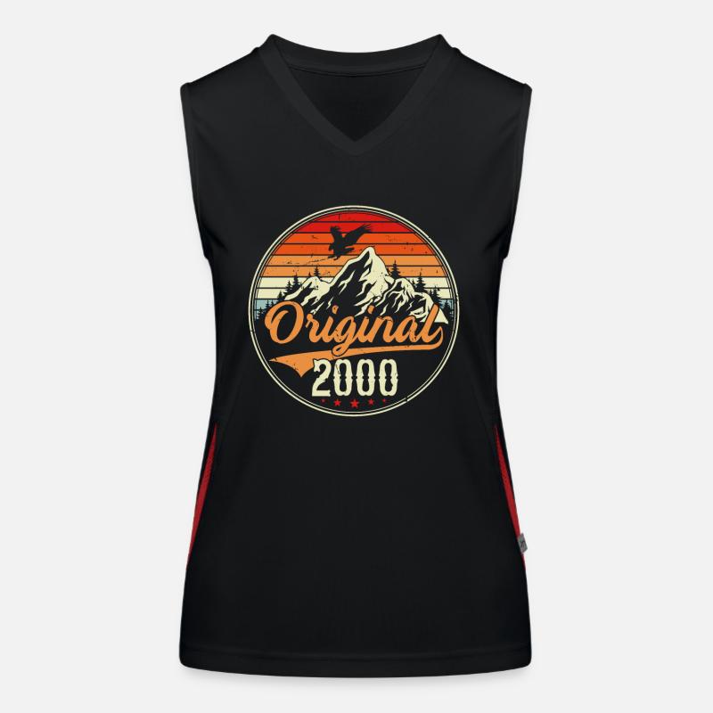 Original 2000 Funktionelles Kontrast-Tank Top für Frauen