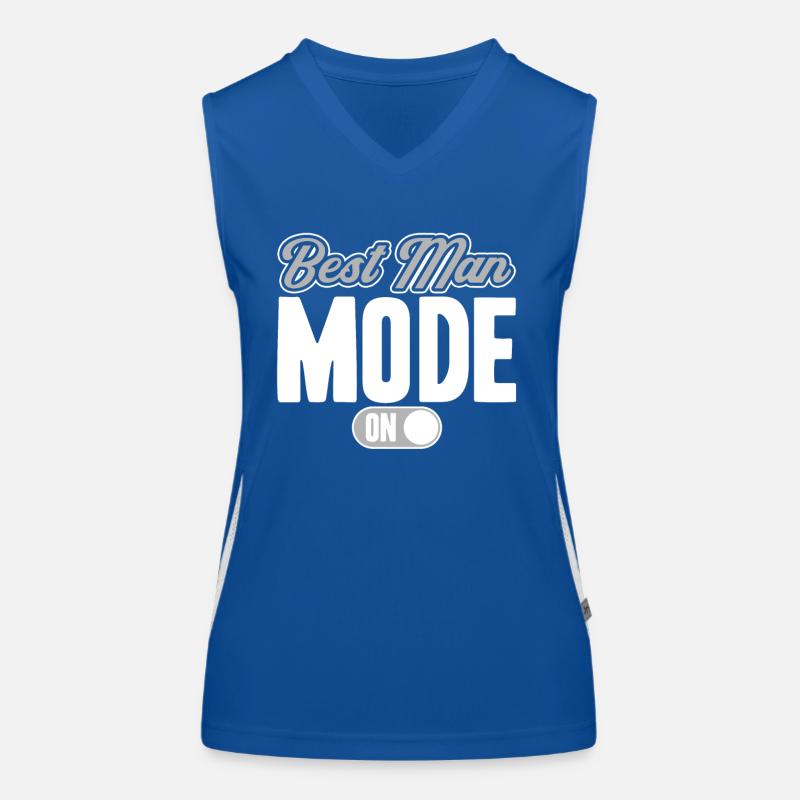 Best Man Mode On Funktionelles Kontrast-Tank Top für Frauen