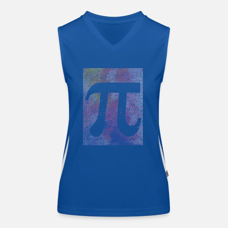 10000 chiffres Pi Day Sign Math Nerd Funny Math Débardeur respirant contrasté Femme