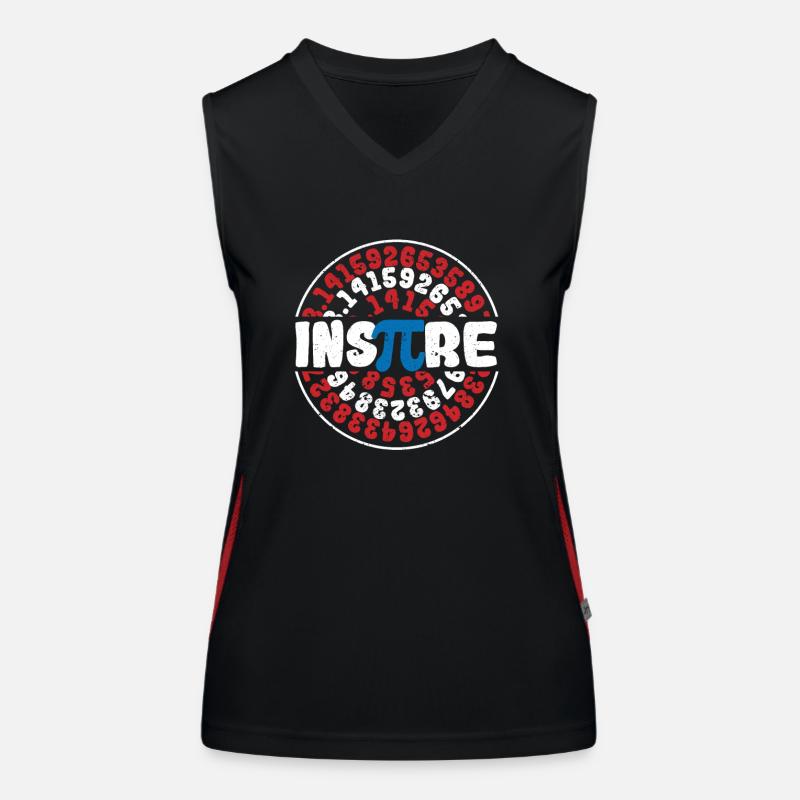 Inspire Math Superhero Pi Day Math Teacher Women's Functional Contrast Tank Top