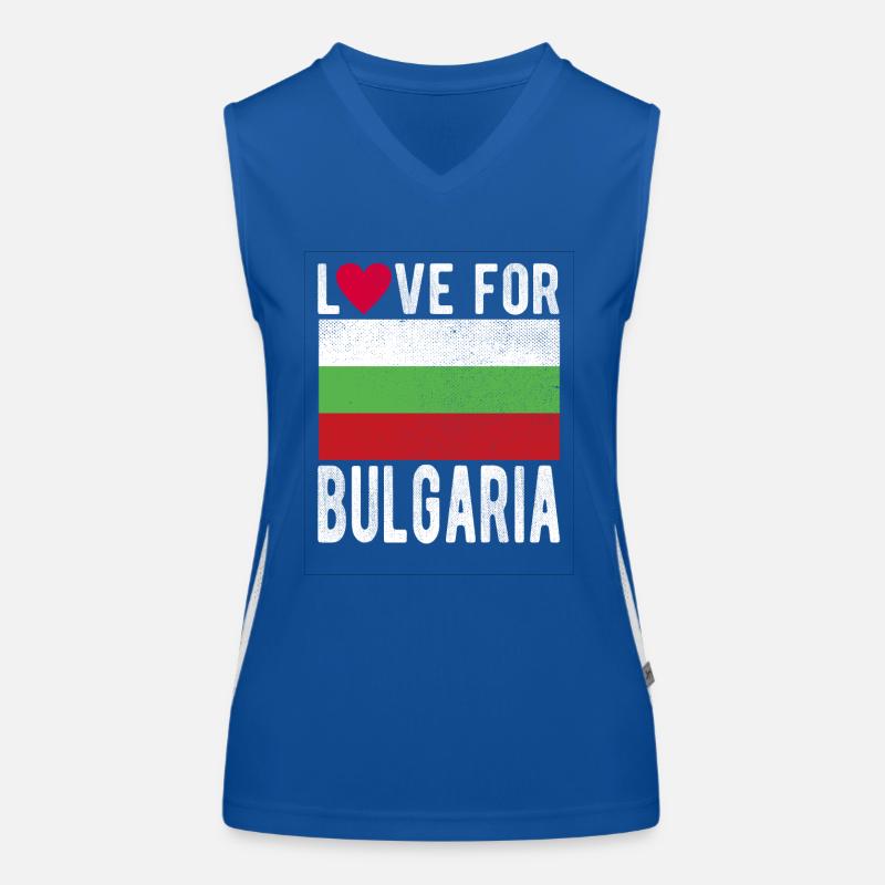 Bulgarien Souvenir Funktionelles Kontrast-Tank Top für Frauen