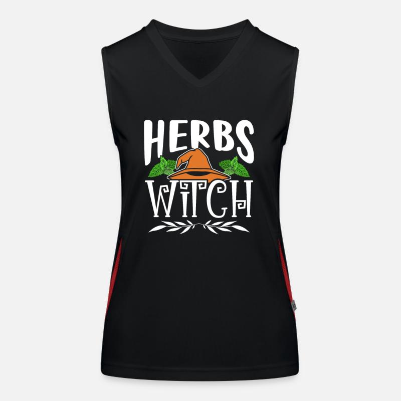 Herb Witch Herb Garden Herbs Herb Women's Functional Contrast Tank Top