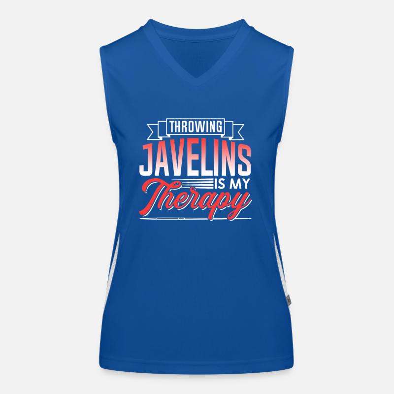 Throwing spears is my therapy Spear Women's Functional Contrast Tank Top