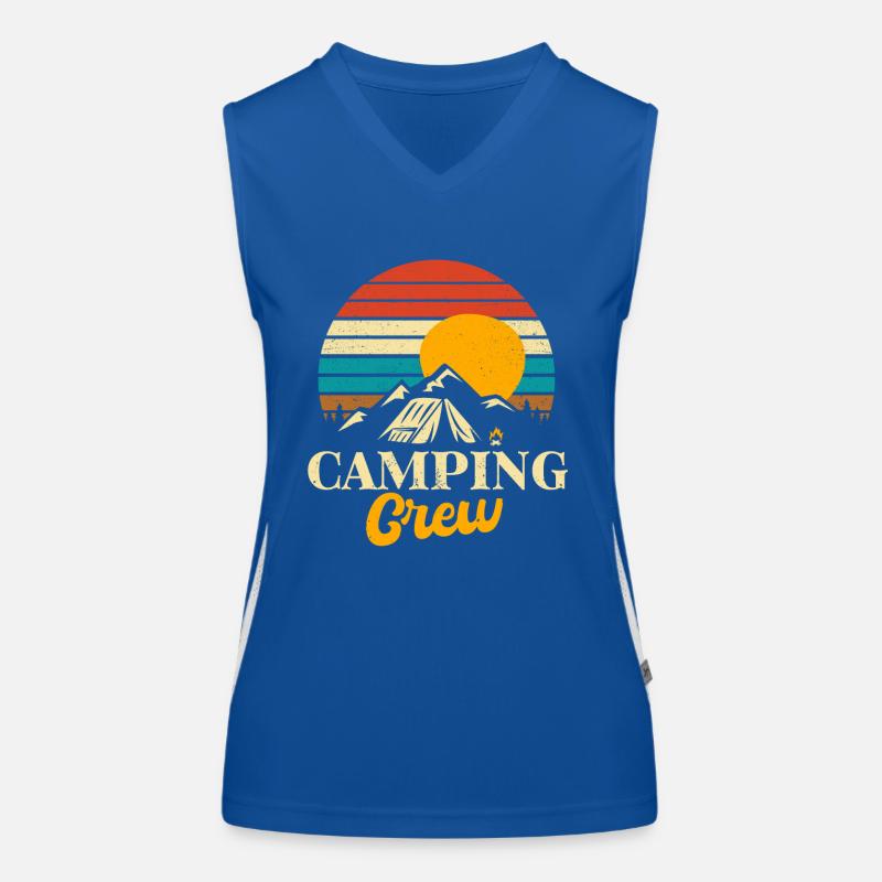 Camping Crew Funktionelles Kontrast-Tank Top für Frauen