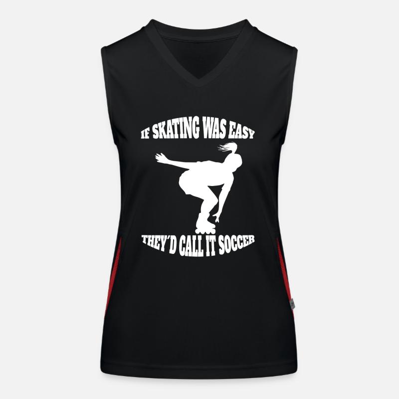 Roller Skating Gift Inliner Skater Inline Skating Women's Functional Contrast Tank Top