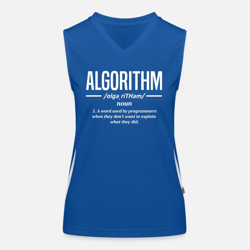 Algorithmus-Programmierer, Kodierung, Kodierer Funktionelles Kontrast-Tank Top für Frauen