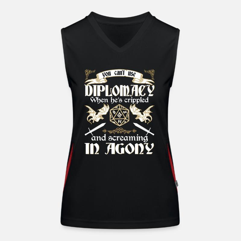 RPG-RPG-Tabletop-Rollenspiele Gamer-Rollenspiel Funktionelles Kontrast-Tank Top für Frauen
