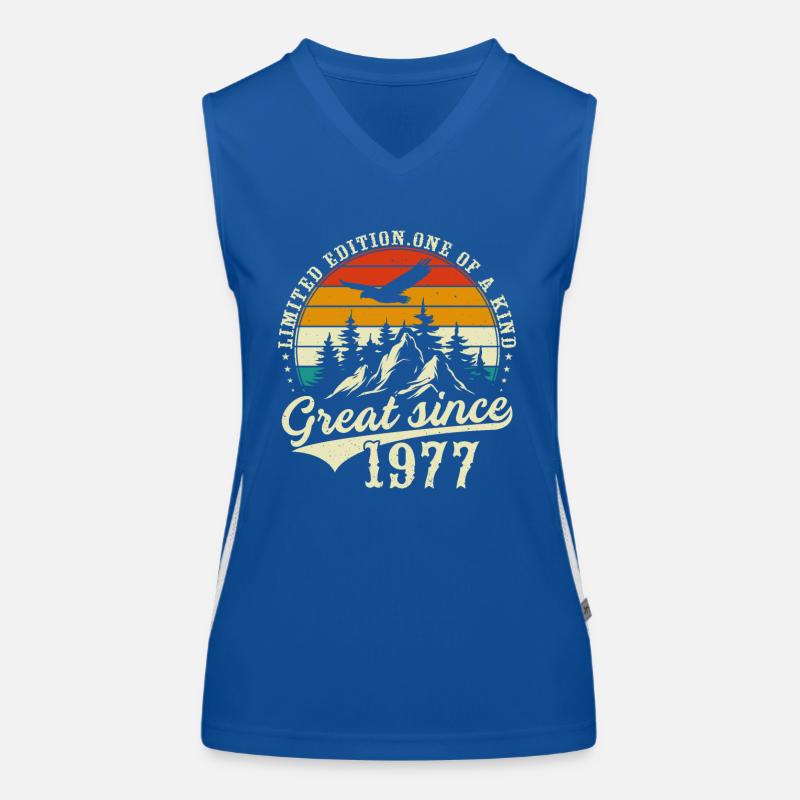 Einzigartig seit 1977 Funktionelles Kontrast-Tank Top für Frauen