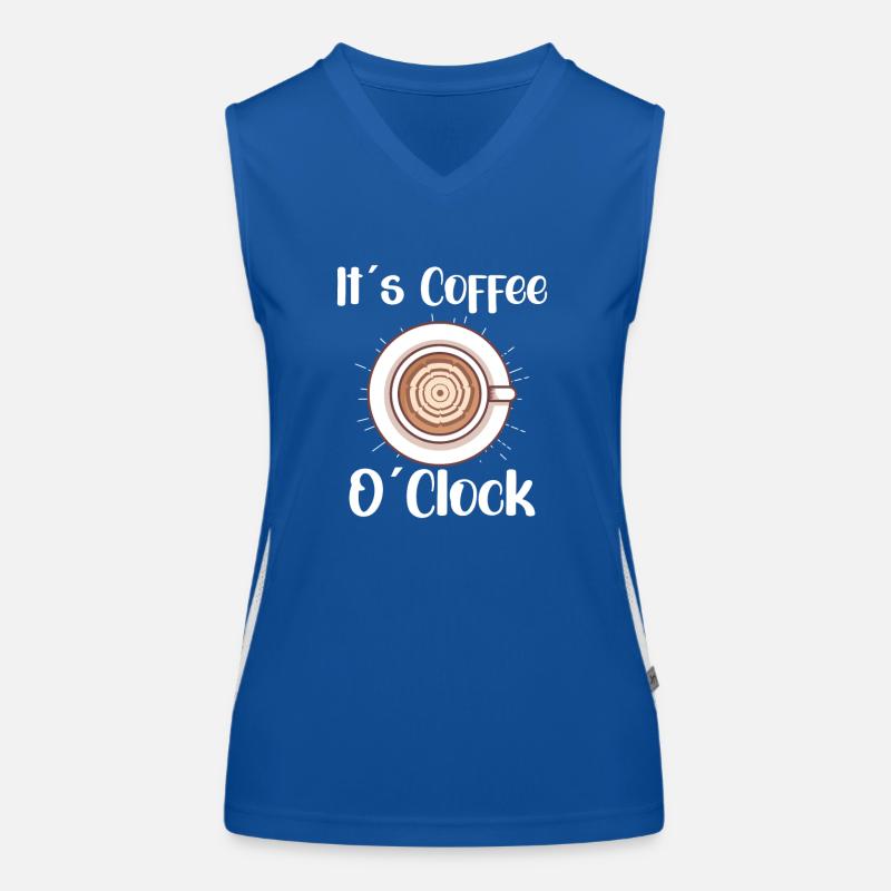 Amateur de café Caféine Molecule Java Latte Espresso Débardeur respirant contrasté Femme