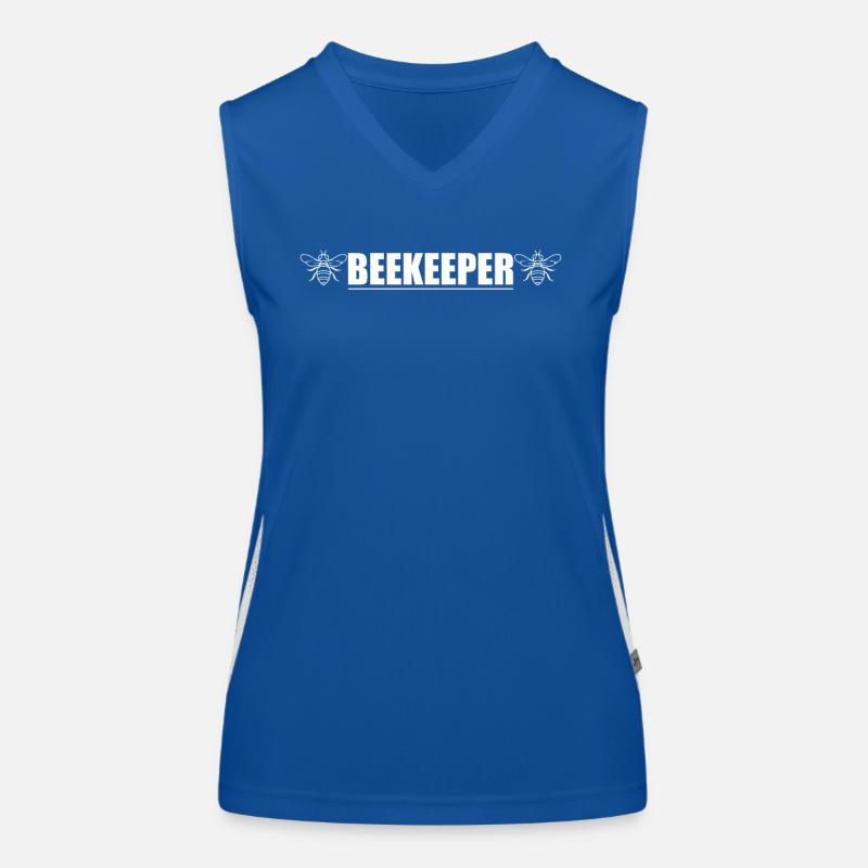 Bees Beekeeping Beekeeper Honey Beekeeper Funny Women's Functional Contrast Tank Top