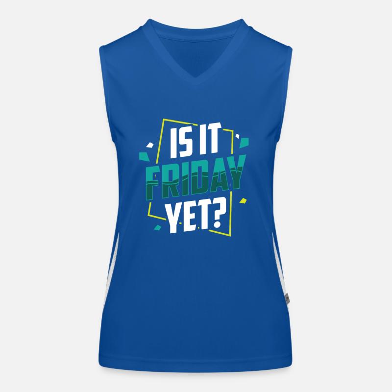 Is it already Friday? Friday Weekend Finally Women's Functional Contrast Tank Top
