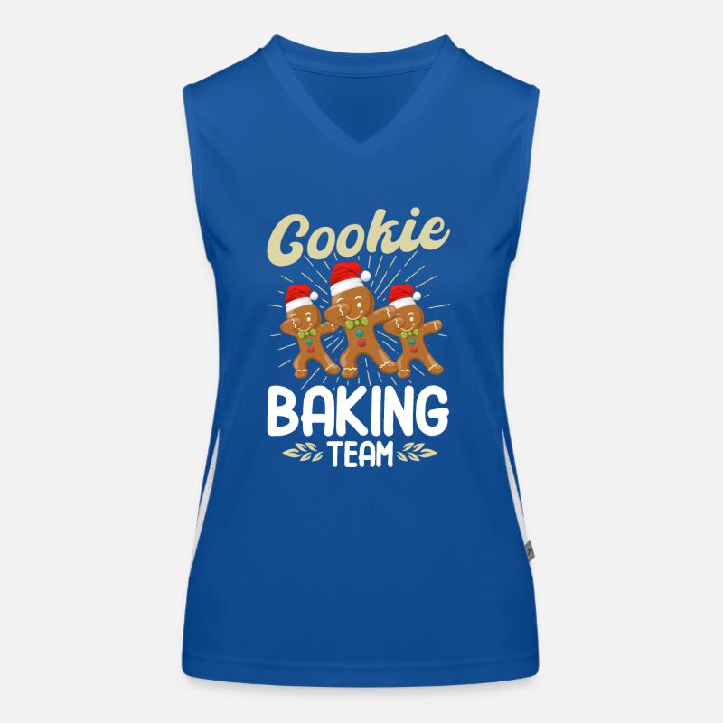 Cookie Baking Team Funktionelles Kontrast-Tank Top für Frauen