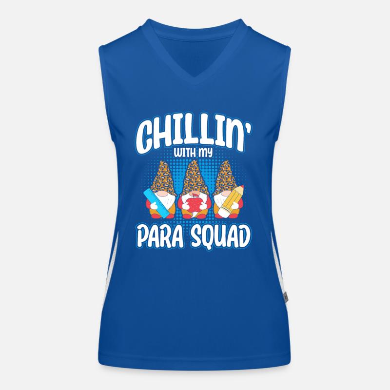 Chillin With My Para Squad Funktionelles Kontrast-Tank Top für Frauen