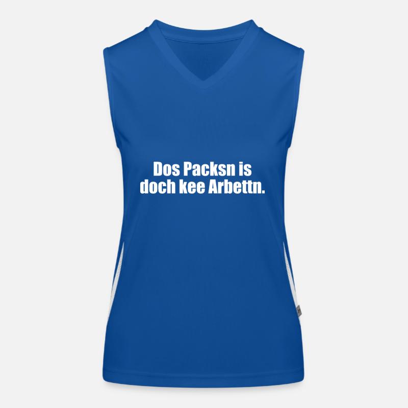 Erzgebirge Arbeiten Funktionelles Kontrast-Tank Top für Frauen