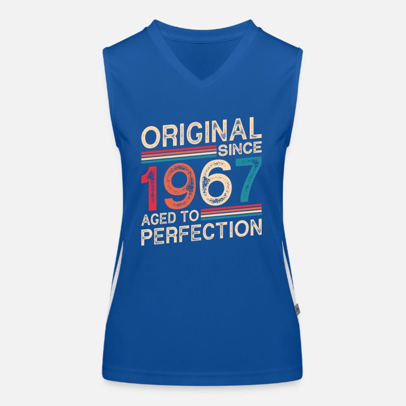 Original seit 1967 Perfekt gealtert Funktionelles Kontrast-Tank Top für Frauen