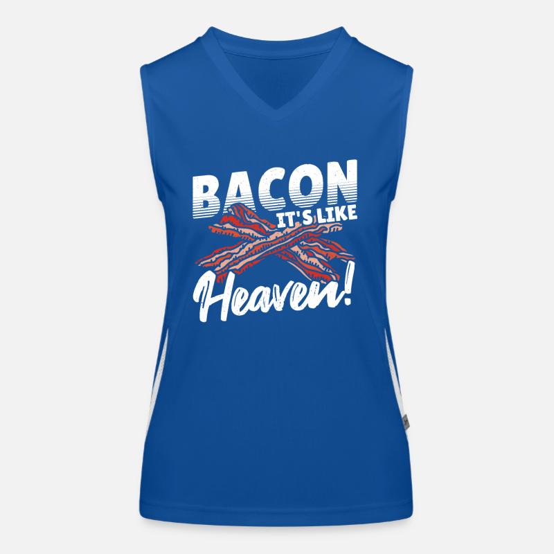 Bacon C’est comme le paradis! Cochon Débardeur respirant contrasté Femme