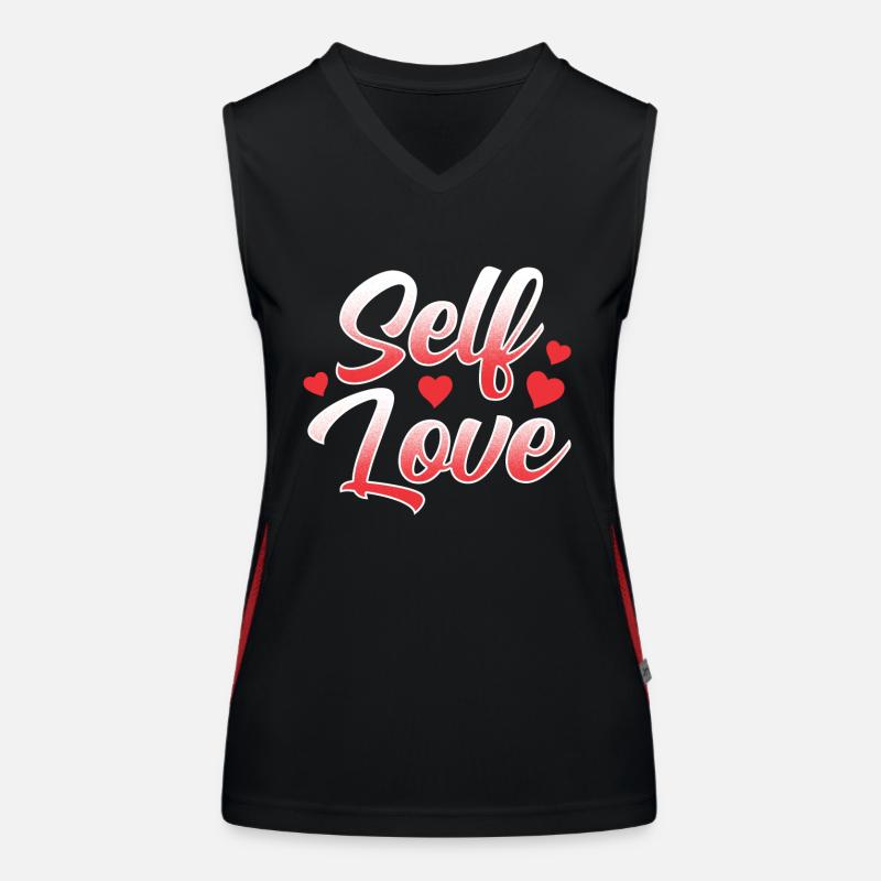 Amour de soi Doux Positif Amour de soi Débardeur respirant contrasté Femme