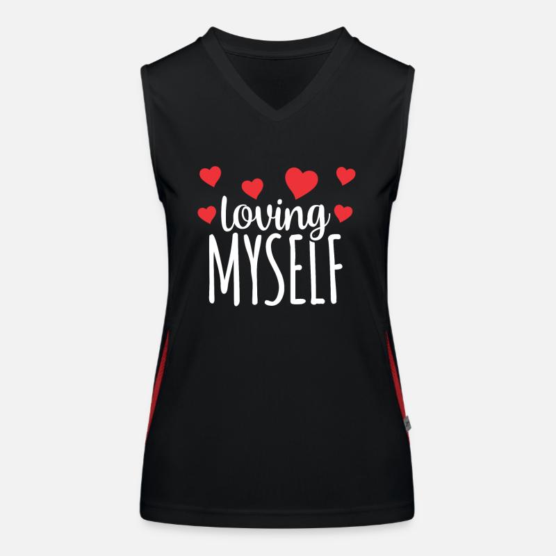 Je m’aime moi-même amour-amour de soi doux Débardeur respirant contrasté Femme