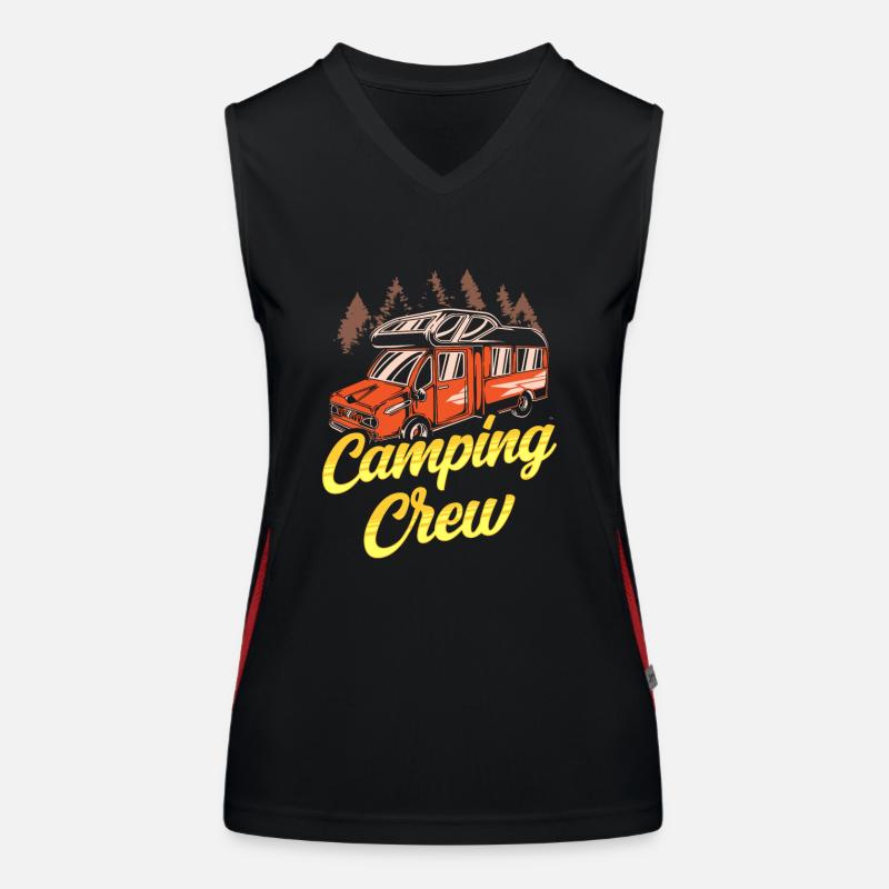 Camping Team Camp Camping Camper Campsite Women's Functional Contrast Tank Top