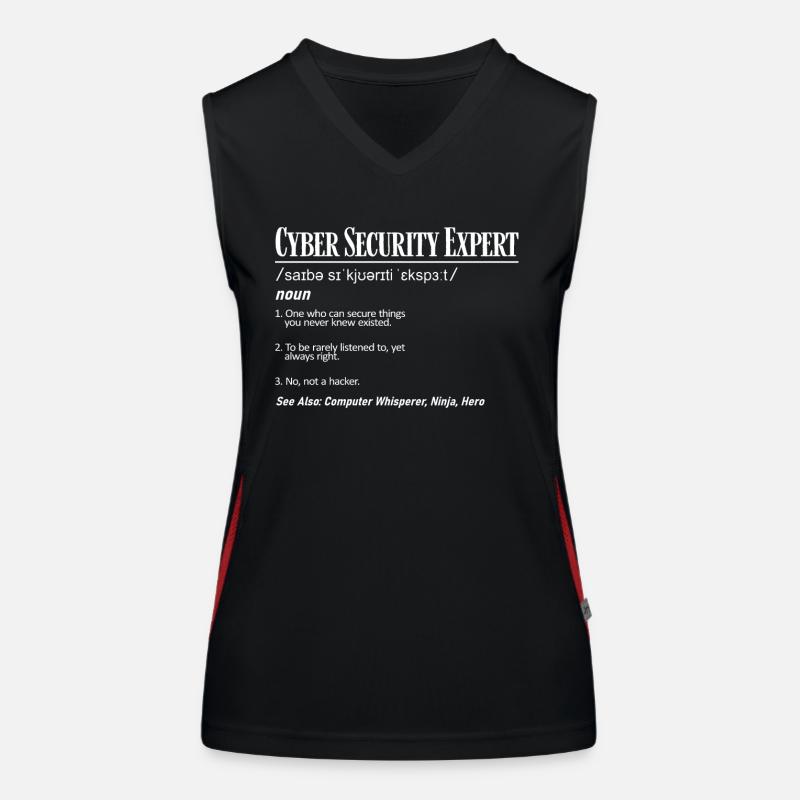 Cybersecurity Expert Women's Functional Contrast Tank Top