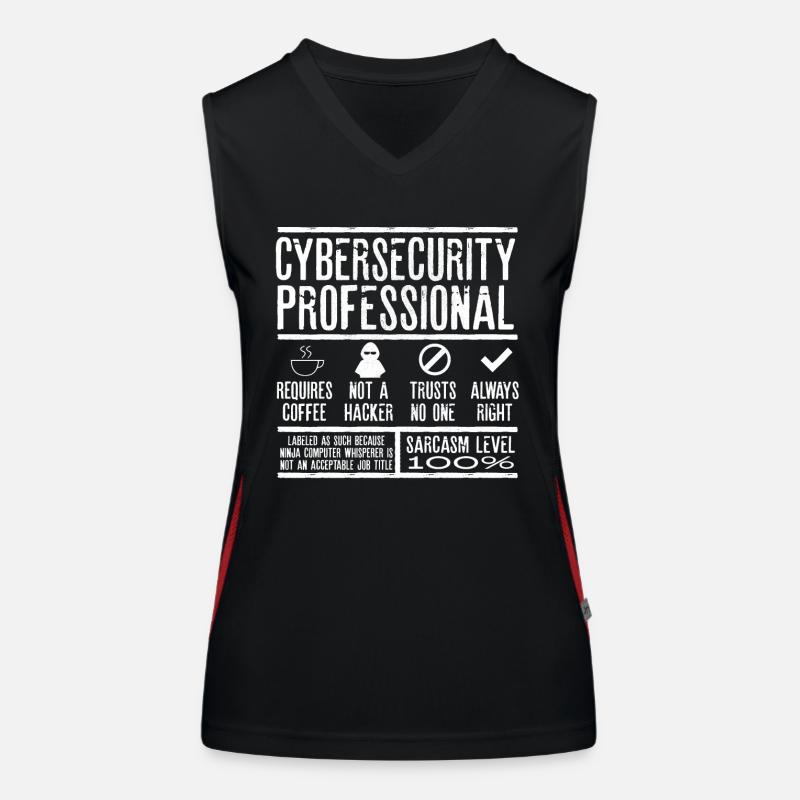 Cybersecurity Expert Women's Functional Contrast Tank Top
