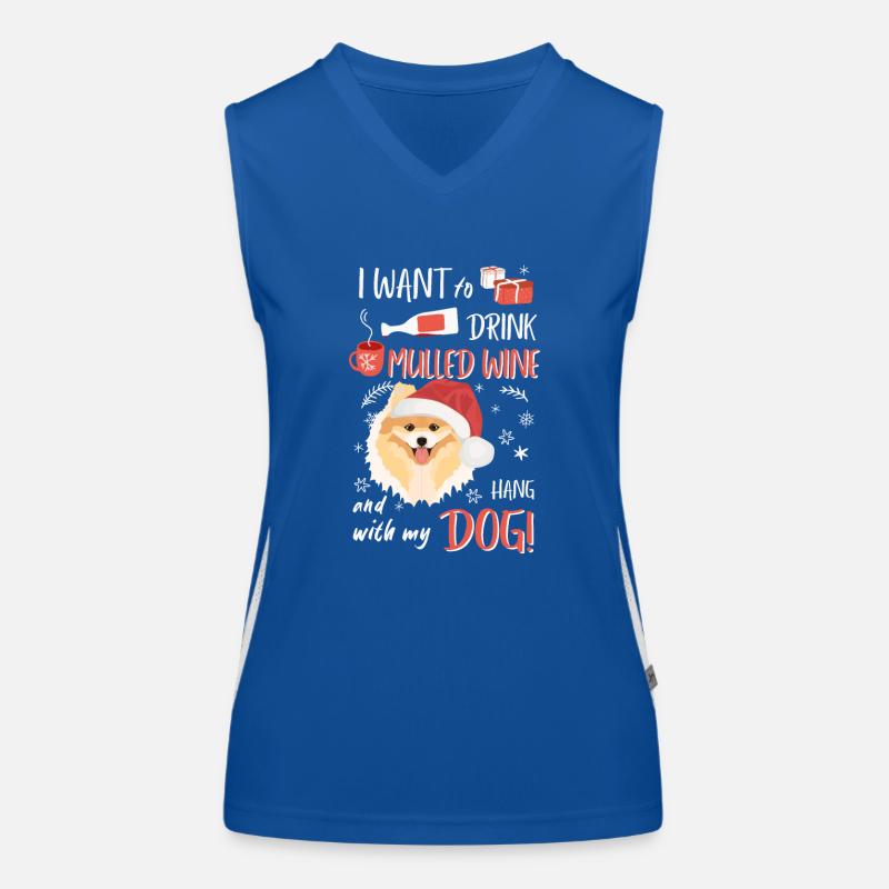 Spitz vin chaud Noël Débardeur respirant contrasté Femme