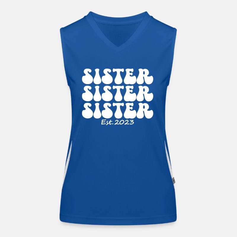 Schwester 2023 Funktionelles Kontrast-Tank Top für Frauen