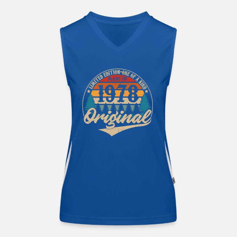 Hergestellt 1978 Original Funktionelles Kontrast-Tank Top für Frauen
