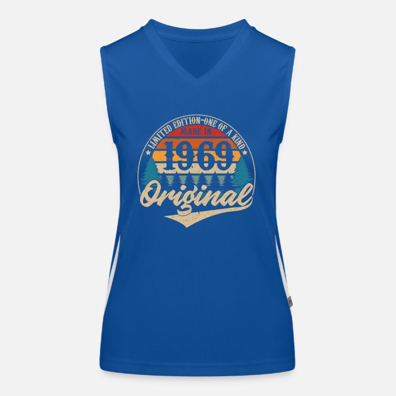 Hergestellt 1969 Original Funktionelles Kontrast-Tank Top für Frauen