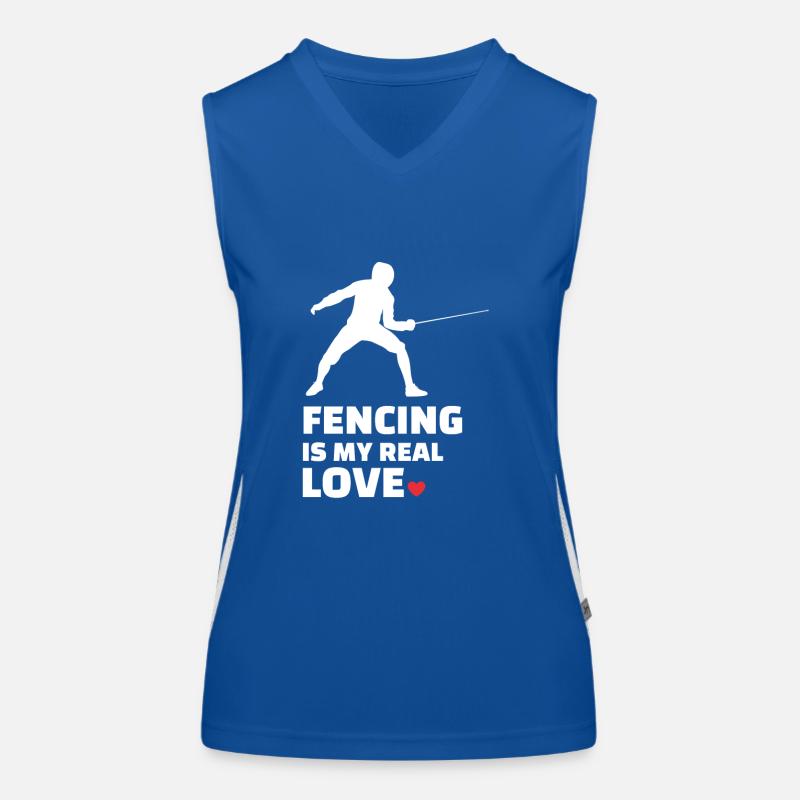 Fechten Funktionelles Kontrast-Tank Top für Frauen
