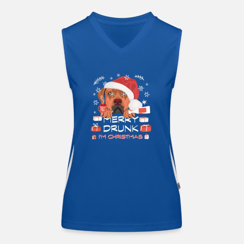 Marché de Noël de Rhodesian Ridgeback Débardeur respirant contrasté Femme