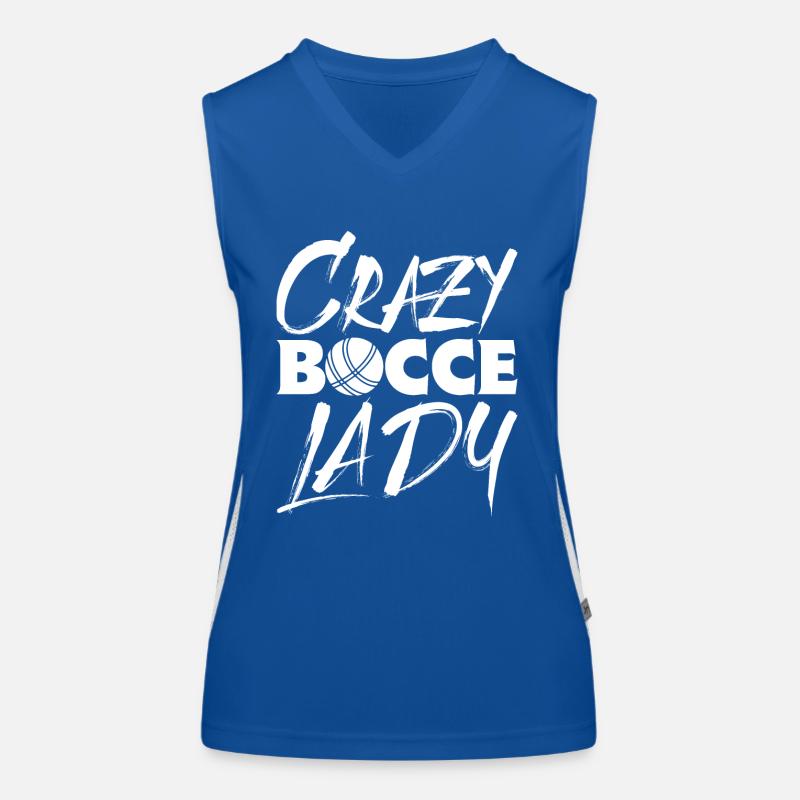Bocce Quote Bocce Ball avec Jack Bocci Game Bocce Débardeur respirant contrasté Femme