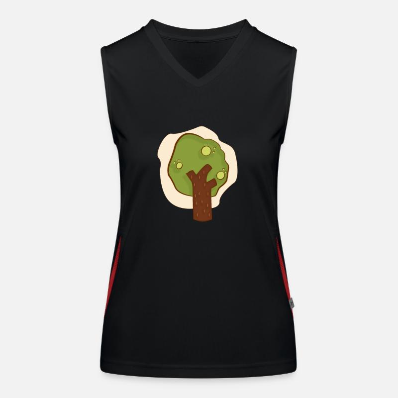 Baum Funktionelles Kontrast-Tank Top für Frauen