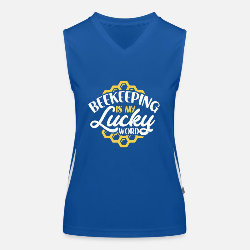Honey Bee Beekeeping Beekeeper Honeybee Beekeeping Funktionelles Kontrast-Tank Top für Frauen