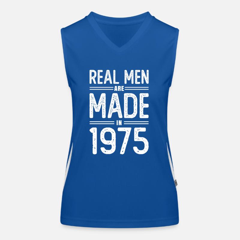 Geburtstag Echte Männer sind 1975 geboren Funktionelles Kontrast-Tank Top für Frauen