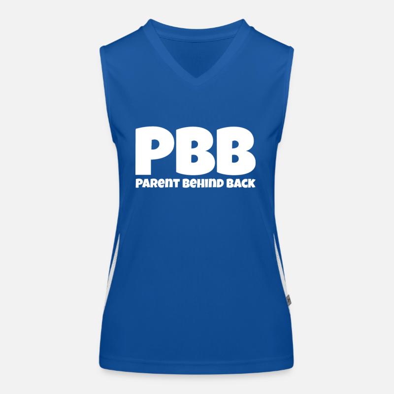 Parent behind back Funktionelles Kontrast-Tank Top für Frauen