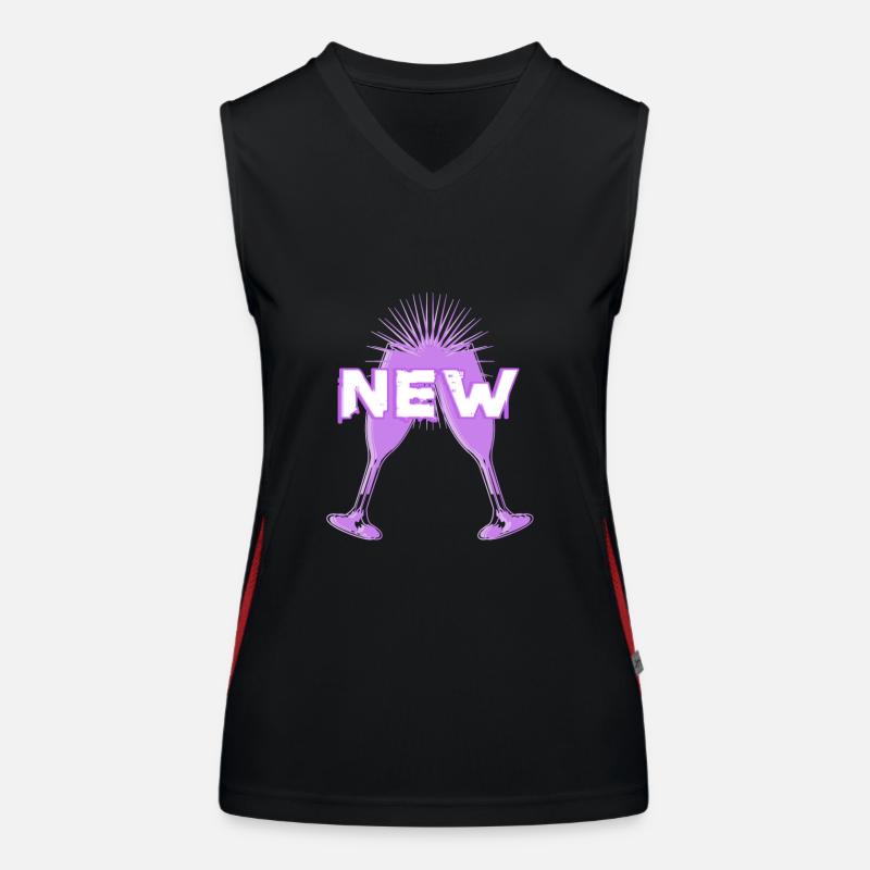 Neu - Feier Funktionelles Kontrast-Tank Top für Frauen