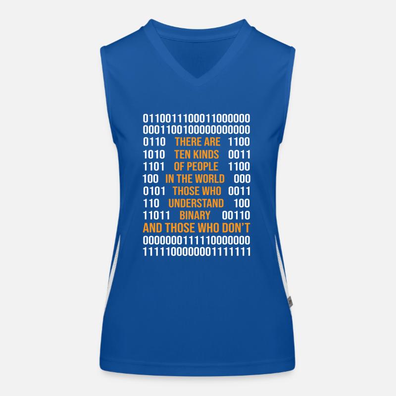 Programming Binary Code There Are 10 Kinds Of Peop Funktionelles Kontrast-Tank Top für Frauen